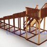 Зимняя деревянная игровая горка Савушка "Зима" - 6