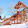 ﻿Деревянная игровая зимняя горка Савушка "Зима" - 5