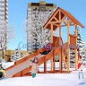 ﻿Деревянная игровая зимняя горка Савушка "Зима" - 5