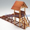 ﻿Деревянная игровая зимняя горка Савушка "Зима" - 5