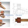 ﻿Деревянная игровая зимняя горка Савушка "Зима" - 5