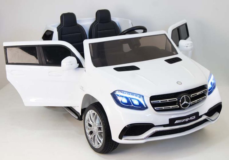 Полноприводный двухместный электромобиль MERCEDES-BENZ GLS63-AMG на резиновых колесах