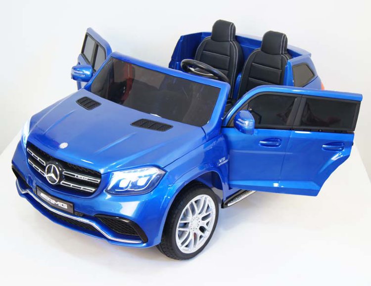 Полноприводный двухместный электромобиль MERCEDES-BENZ GLS63-AMG на резиновых колесах