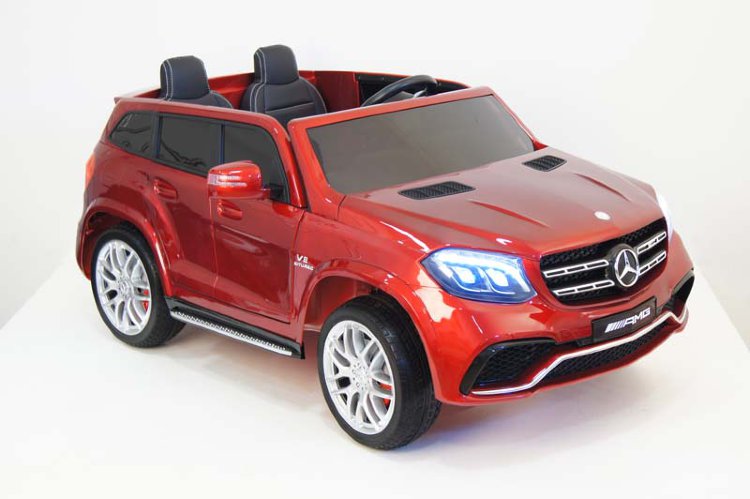 Полноприводный двухместный электромобиль MERCEDES-BENZ GLS63-AMG на резиновых колесах