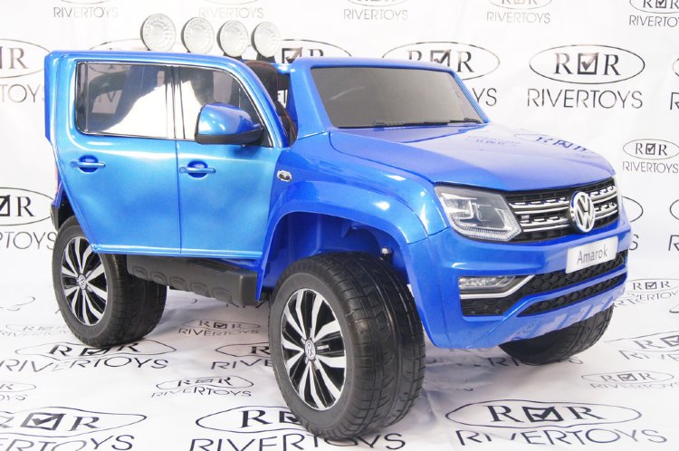 Детский двухместный электромобиль VOLKSWAGEN AMAROK M999MM (ЛИЦЕНЗИОННАЯ МОДЕЛЬ) полноприводный