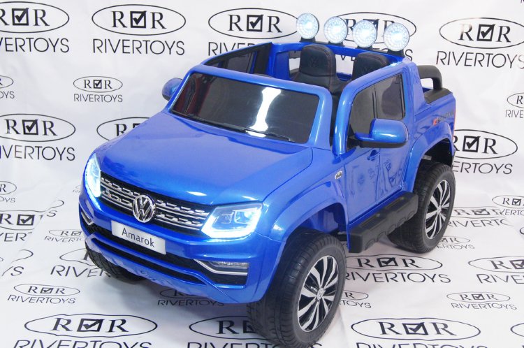 Детский двухместный электромобиль VOLKSWAGEN AMAROK M999MM (ЛИЦЕНЗИОННАЯ МОДЕЛЬ) полноприводный