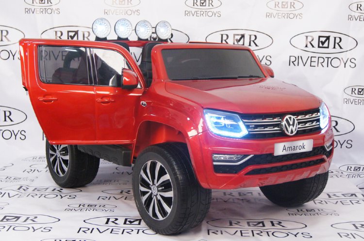 Детский двухместный электромобиль VOLKSWAGEN AMAROK M999MM (ЛИЦЕНЗИОННАЯ МОДЕЛЬ) полноприводный